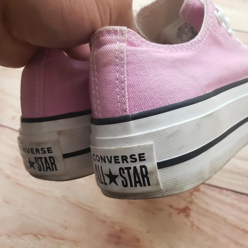 Converse Chuck Taylor All Star Lift Shoes Womens Size 5 Pink Platform‎ Canvas